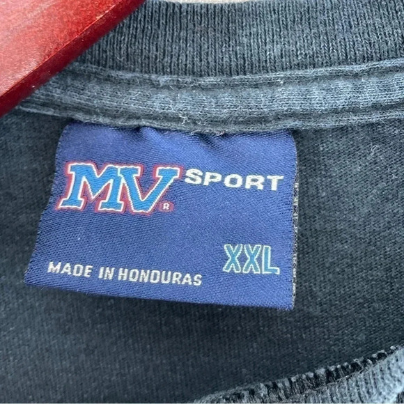 Y2K KU Jayhawks MV Sport tag short sleeve t shirt men's XXL  9086/b - Picture 4 of 8